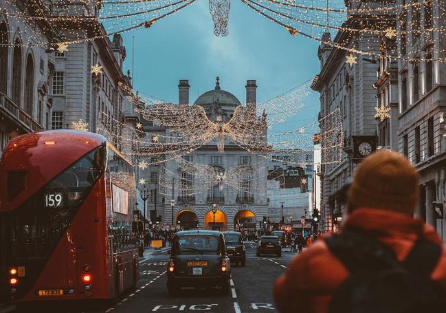 Londres y sus preciosas luces de Navidad.