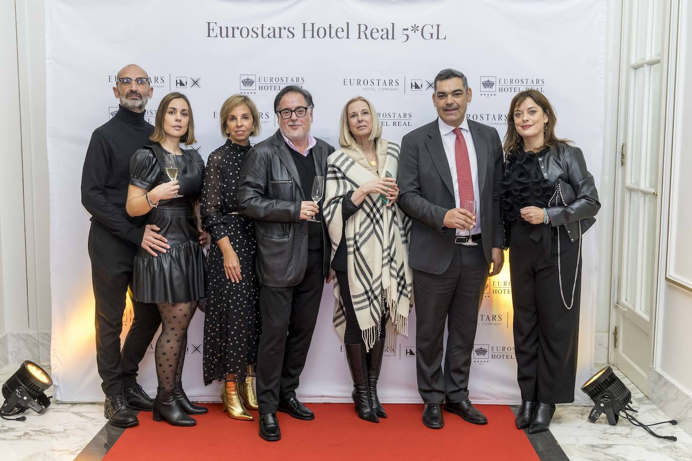 Guillermo González, Sara Bermejo, Elena Botín, Miguel Rincón, Carmen Paloma López, Juanjo González y Ana González.