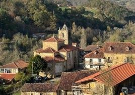 Iglesia de San Andres de Luena, patrón de los festejos.