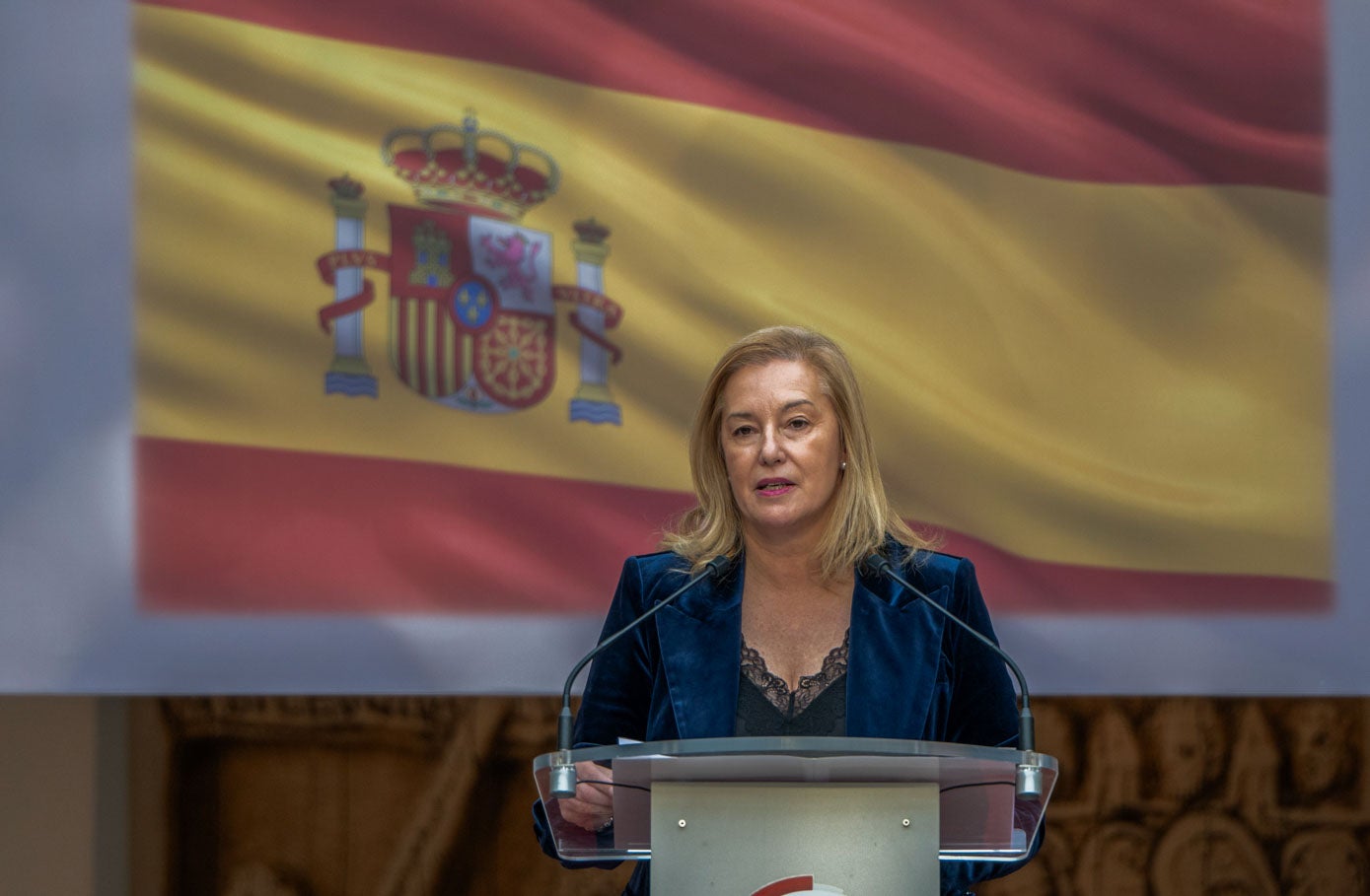 María José González Revuelta adoptó un tono duro en su discurso.