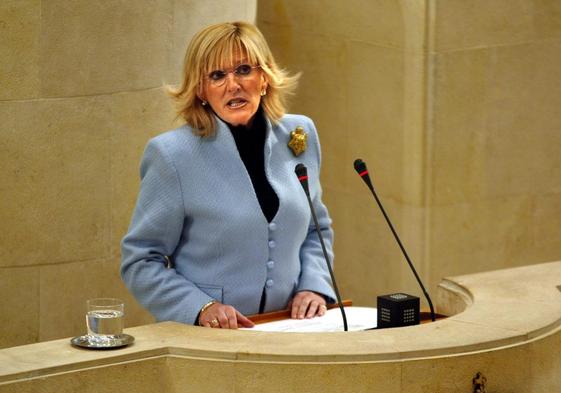 Gema Díaz Villegas, durante una intervención en el Parlamento.