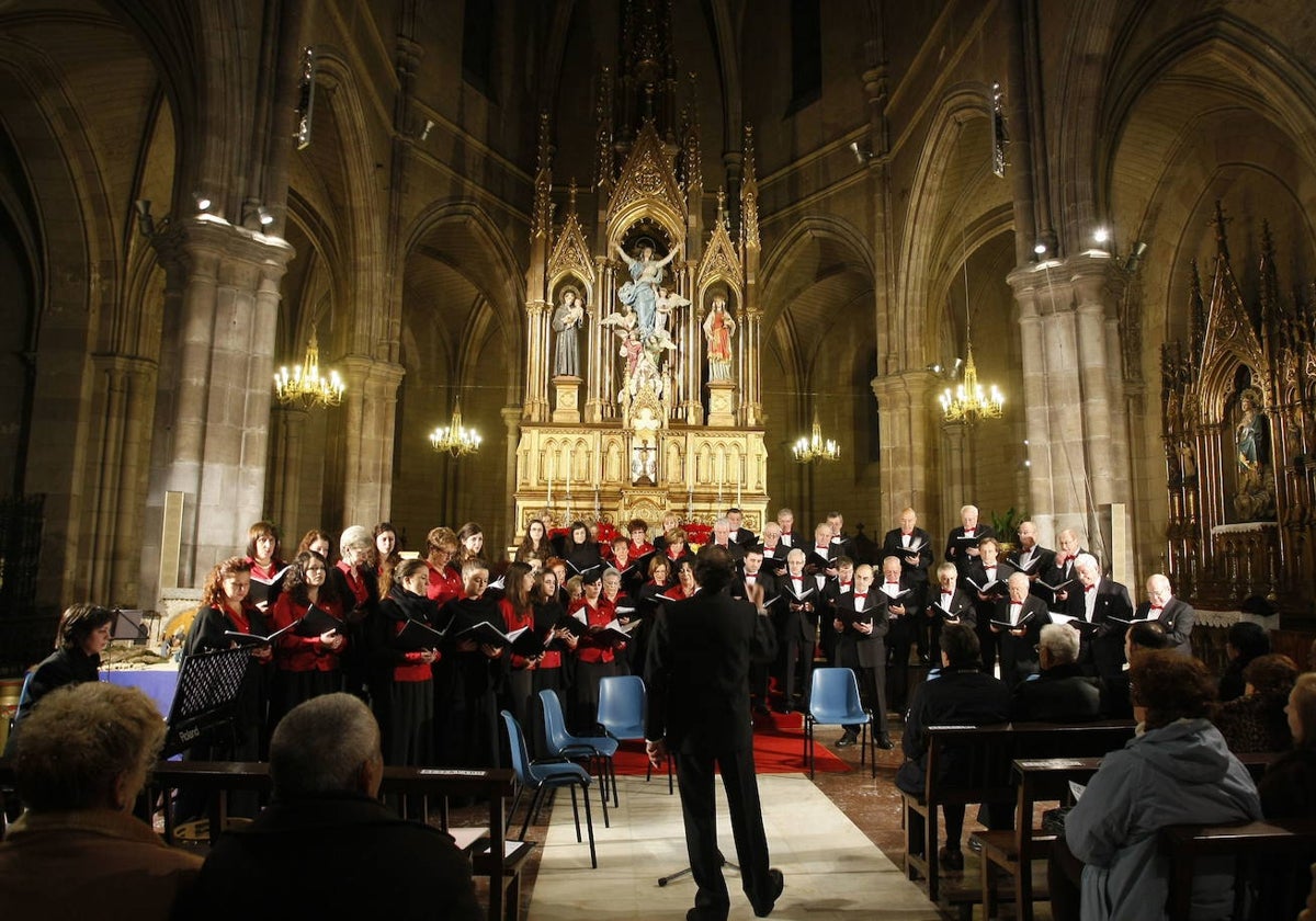 Concierto de Navidad de la Sociedad Coral de Torrelavega, en una imagen de archivo.