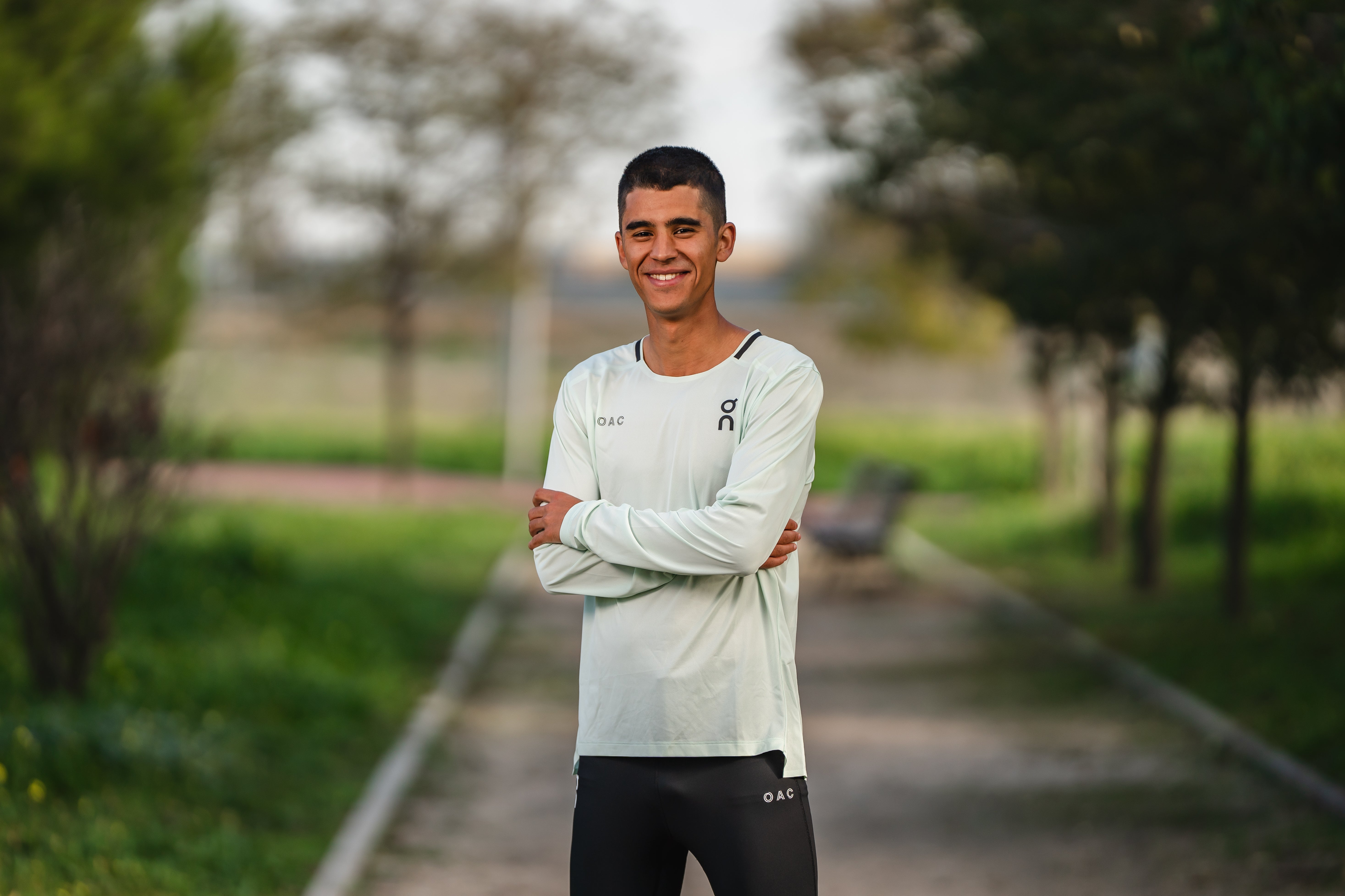 Mohamed Attaoui, con la ropa de su nuevo equipo, On Athletics.