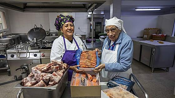 Una noche con la familia de la Cocina Económica