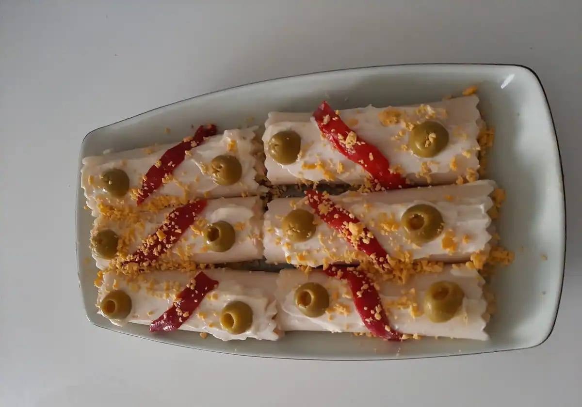 La receta del día: canelones de atún, huevo y mahonesa