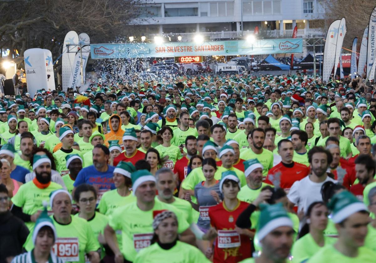 La San Silvestre de Santander cierra el año atlético en la región.