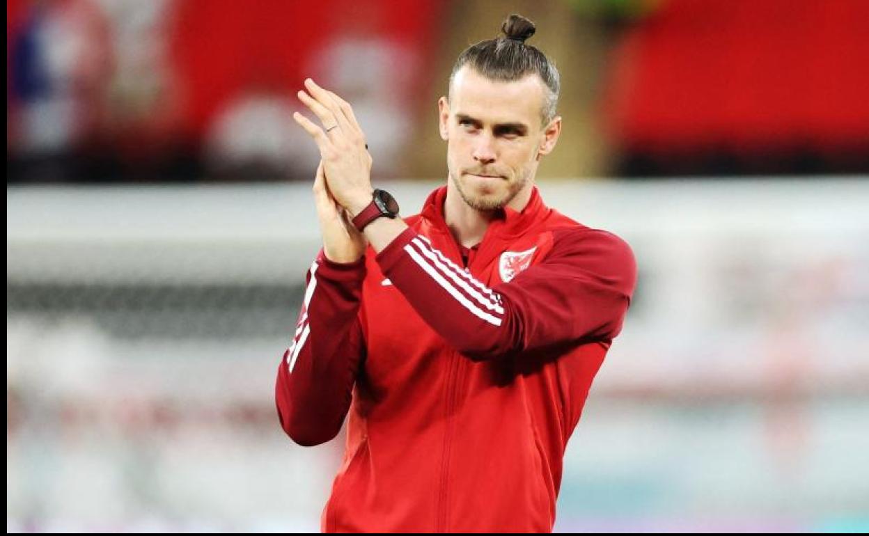 Gareth Bale, tras un partido con la selección galesa. 