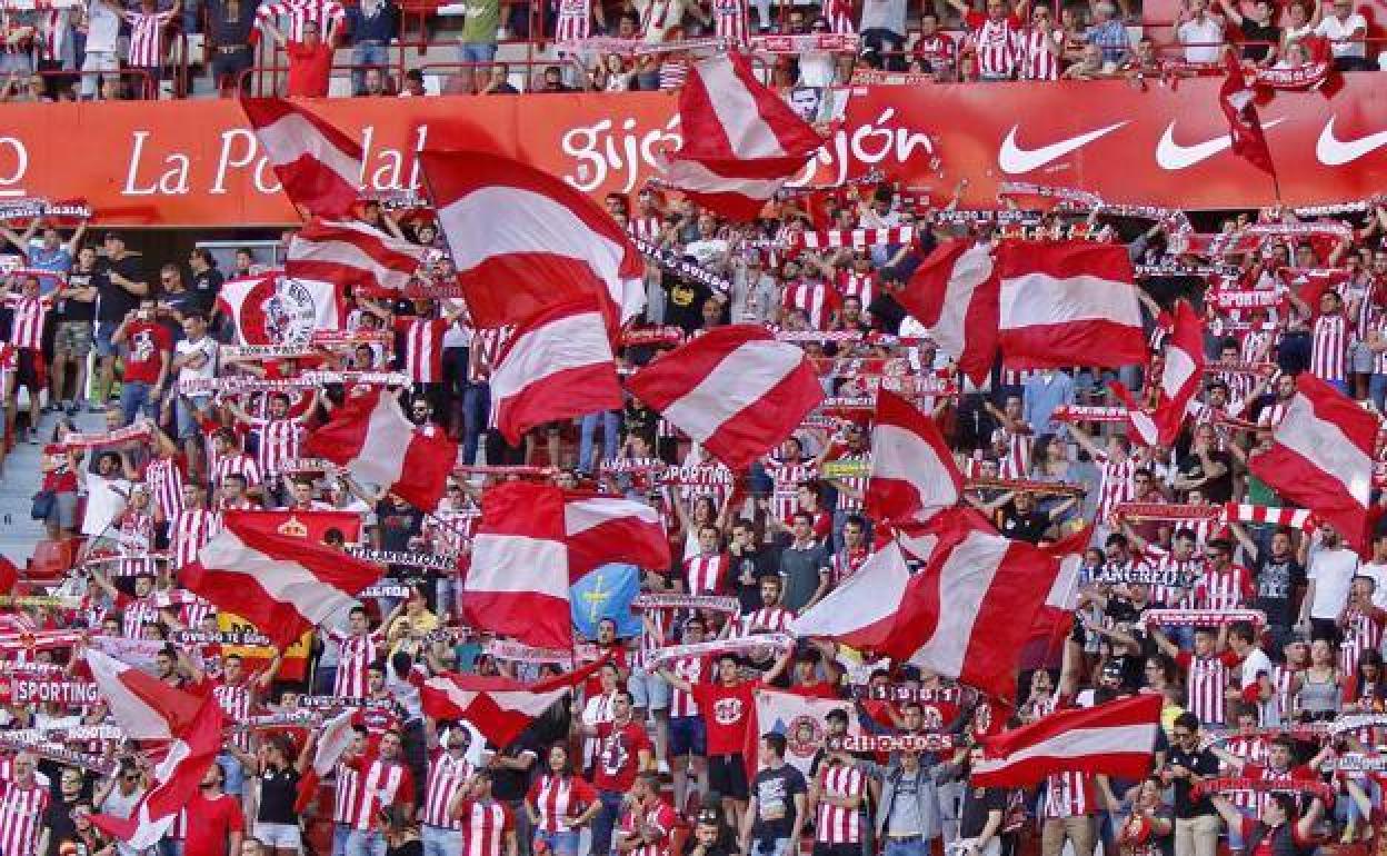 Aficionados del Sporting de Gijón.