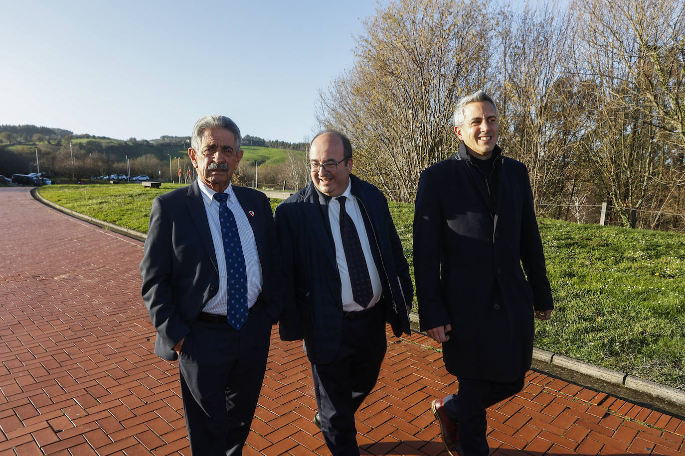 Miguel Ángel Revilla, Miquel Iceta y Pablo Zuloaga