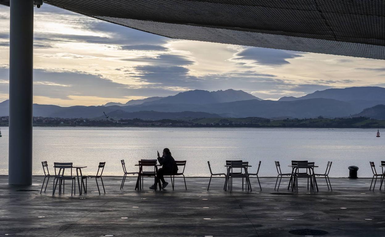 La terraza de un bar en Santander 