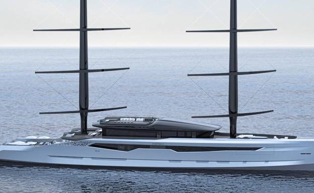 Renders del yate 'Dione', diseñado por el cántabro Carlos Ruiz del Olmo