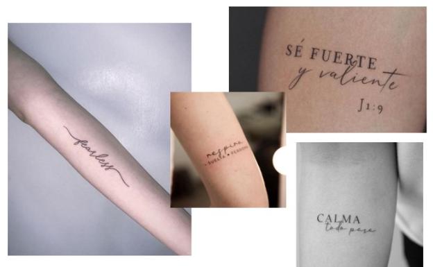 Ejemplos de los tatuajes que hará de forma gratuita.