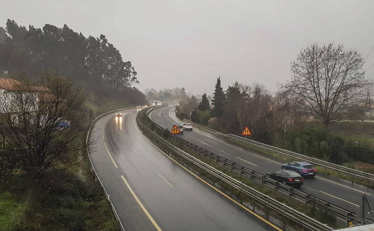 Autovía A-67. Por la mañana sufrió retenciones en las dos direcciones.