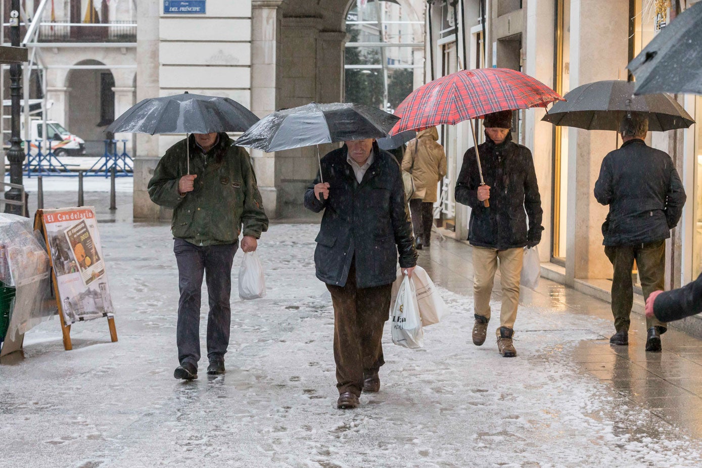 Fuertes granizadas en Santander