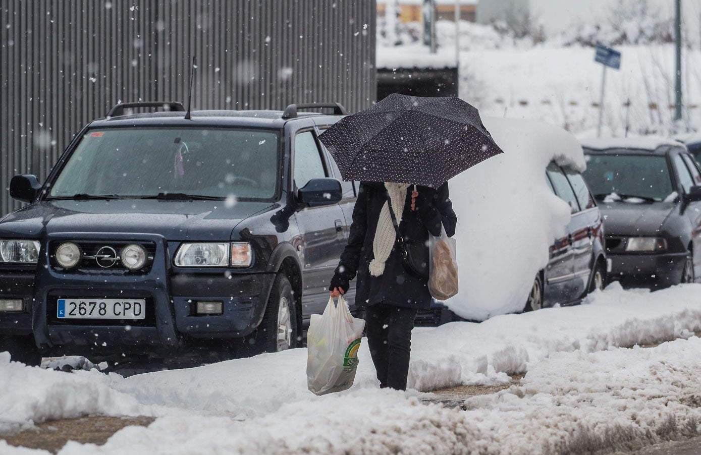 Fotos: Los campurrianos reciben la nieve con alegría