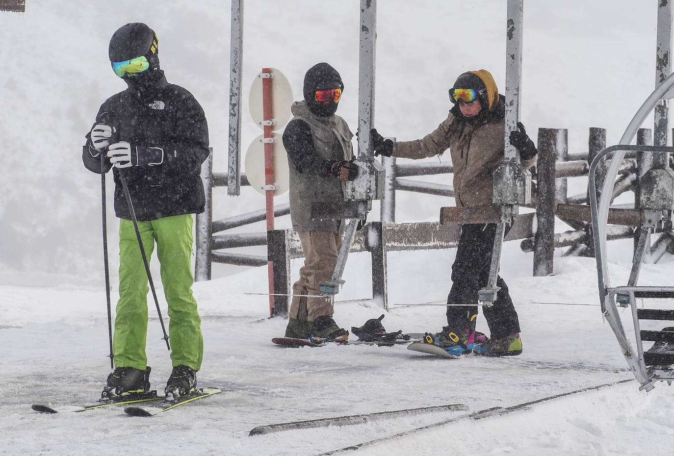 Fotos: Los primeros de Alto Campoo