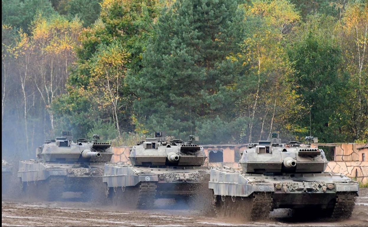 Los tanques Leopard 2 son una de las reclamaciones de Ucrania.