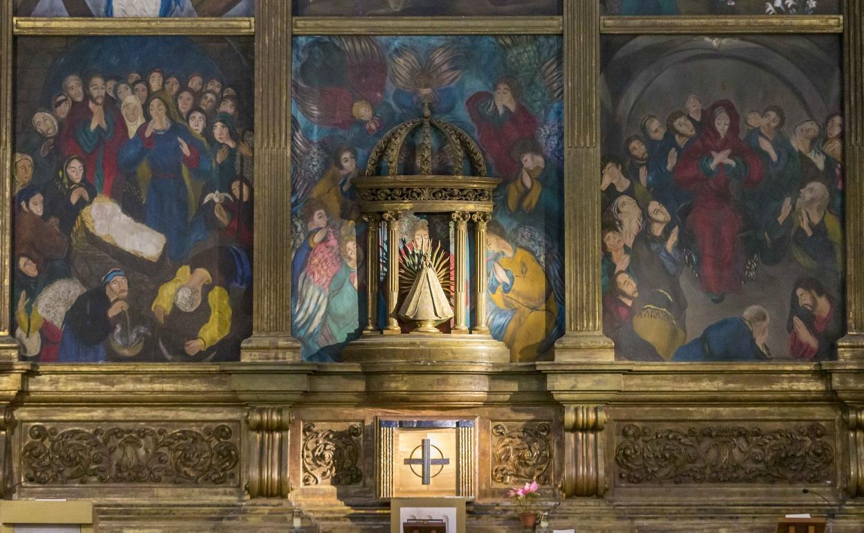 Retablo de María Mazarrasa en la iglesia de La Compañía. 