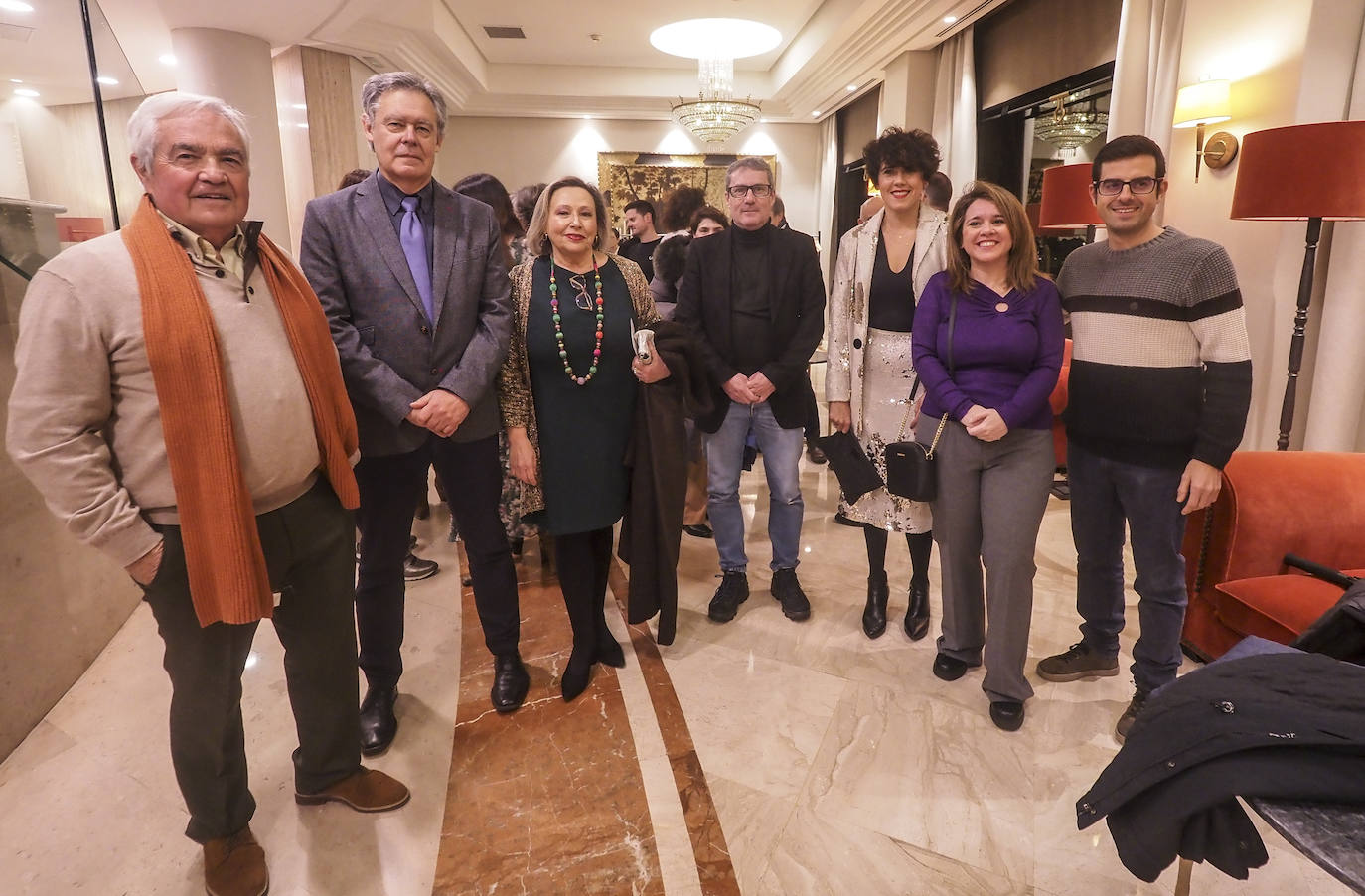 Lino Javier Palacios, Alberto Ibáñez, África Fernández, Ángel Pedrosa, Mari Cruz Cagigas, Lorena Aguirre y Víctor Puente