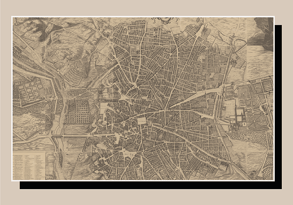 Plano de Teixeira, Madrid 1656.