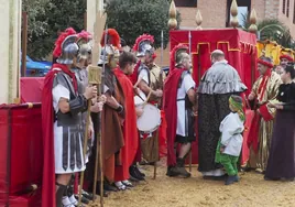 Los soldados romanos abrieron el desfile