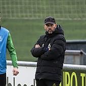 José Alberto, junto a Íñigo Vicente y Arana, en una sesión en La Albericia.