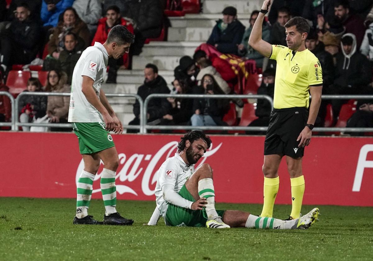 Clément Grenier resultó lesionado en el partido frente al Mirandés.