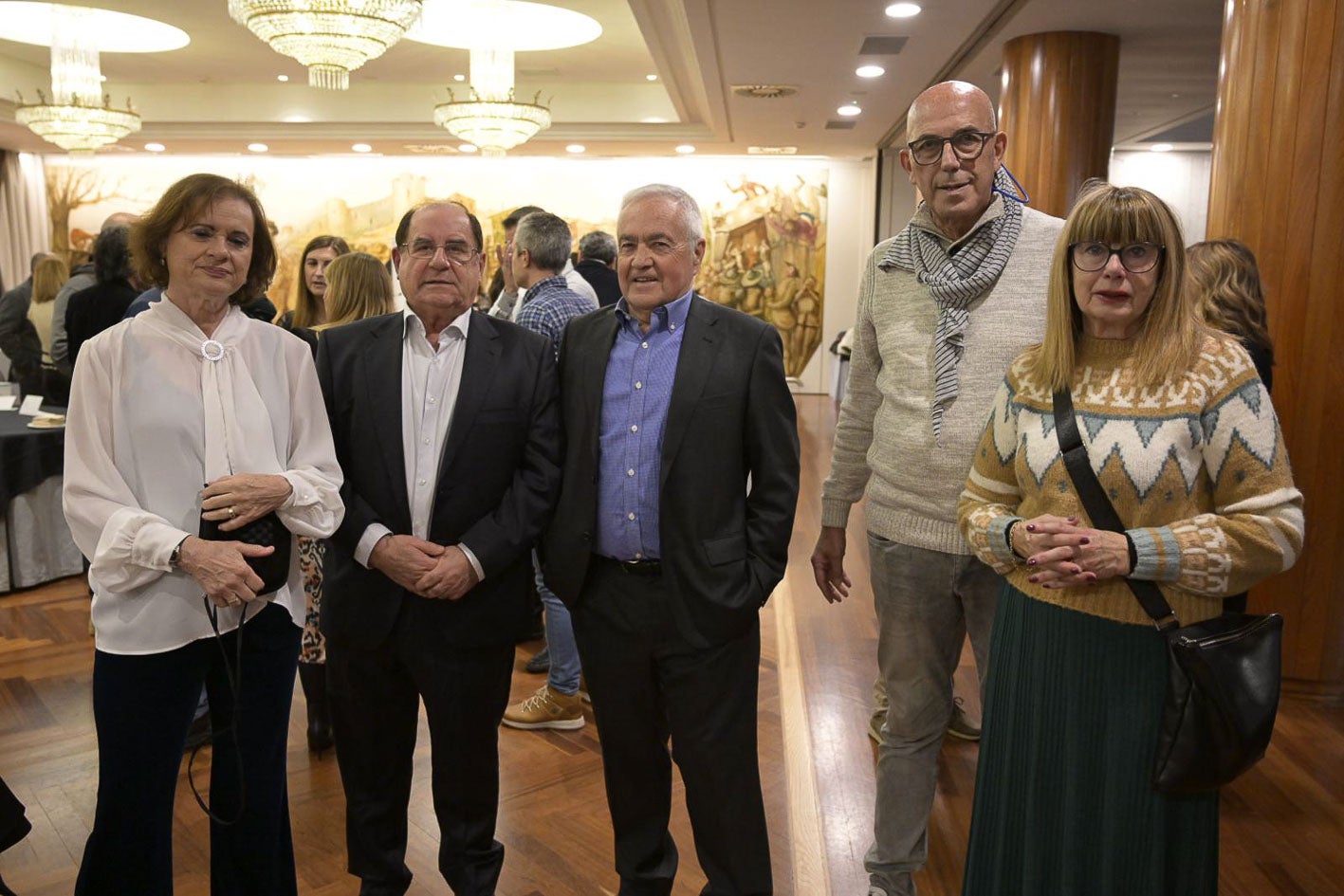 Isabel Arozamena, Jesús Martínez Teja, Lino Javier Palacios, Rafael Sánchez y Margarita Ayesa. 