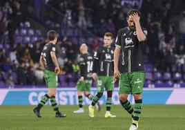 Germán se lamenta tras la derrota en el José Zorrilla
