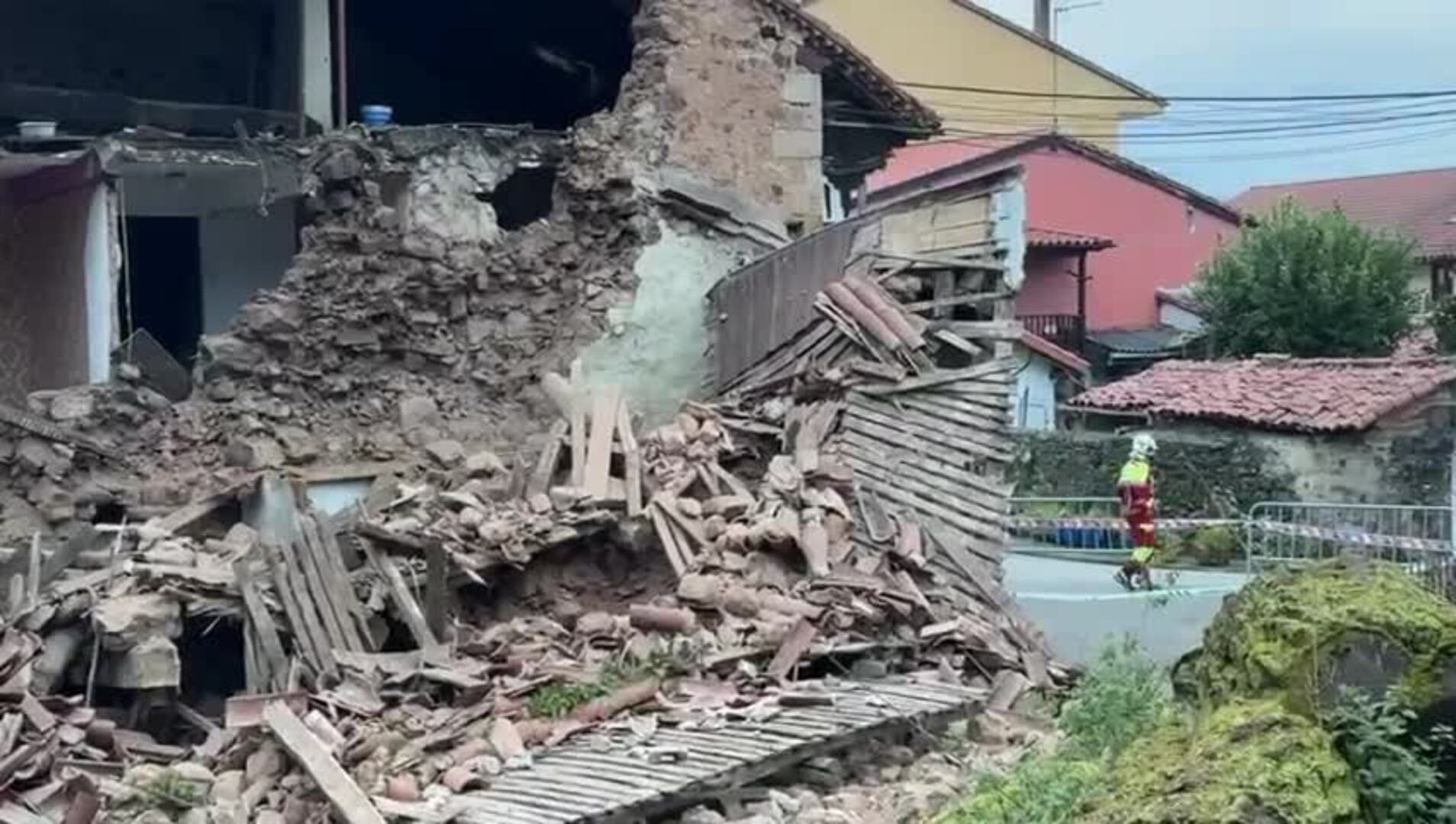 Así ha quedado la casa derruida