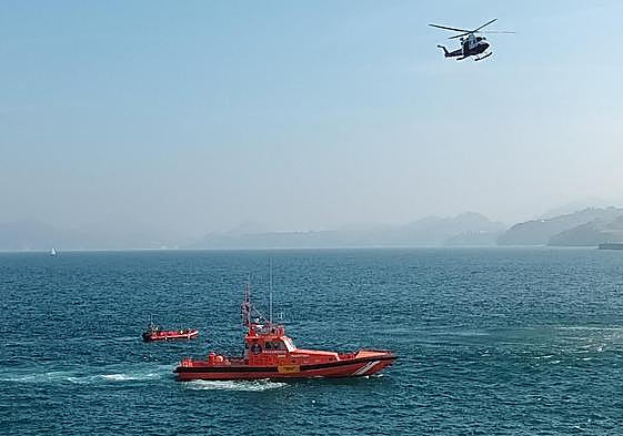 Imagen del rescate del cadáver.