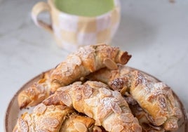 Unos más que apetecibles croissant de pistachos.