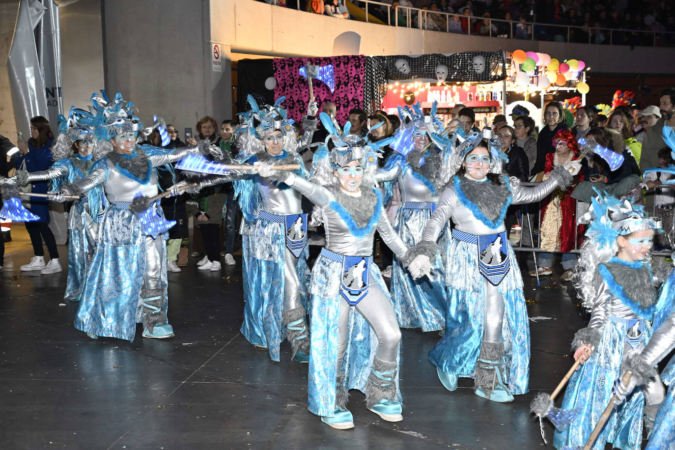 El grupo 'Fusión lobezna' durante su desfile