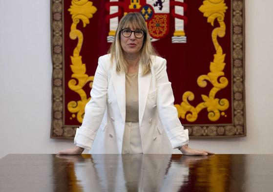 La nueva portavoz del Ejecutivo central en Cantabria, el pasado viernes, en una de las salas de reuniones de la Delegación del Gobierno.