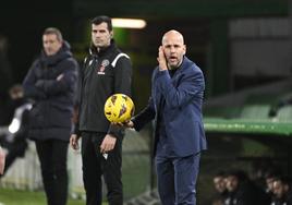 José Alberto, durante el partido frente al Espanyol.