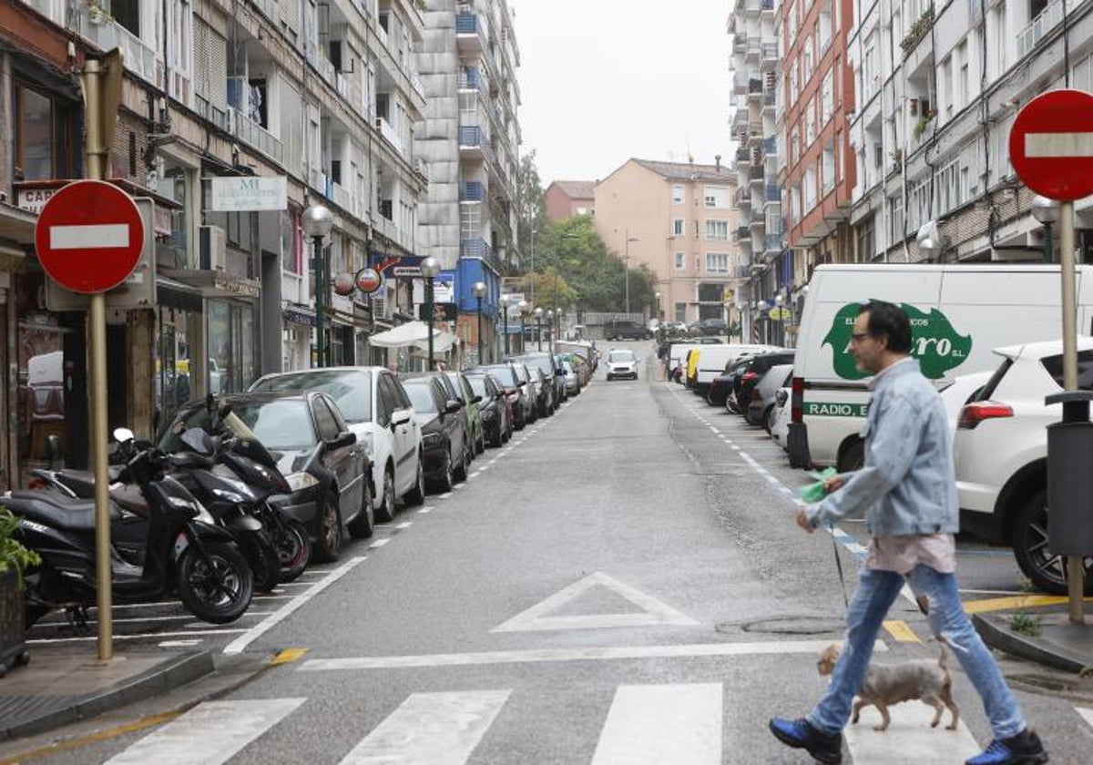 Calle Félix Apellániz, una de las afectadas por la medida.