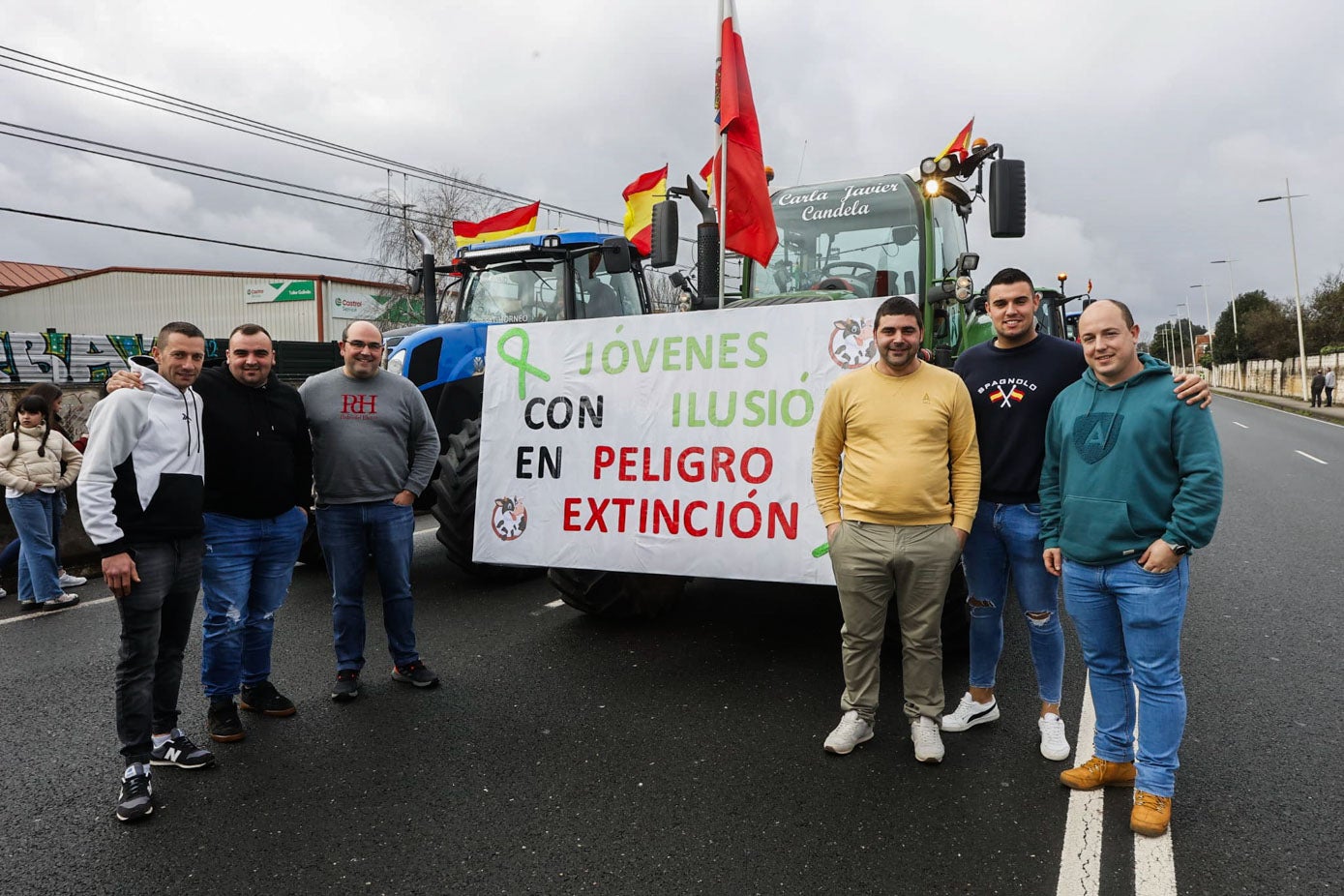 Los jóvenes también se han sumado a la protesta del campo.