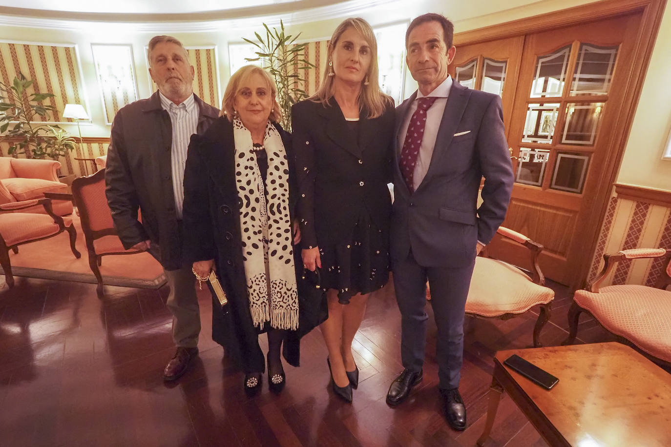 Ángel Álvarez, Mª Asunción Puente, Mª Antonia Huelga, Víctor Cañas