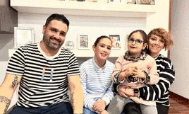 Tres de las cinco familias cántabras que conviven a diario con Acidemia Metilmalónica, una enfermedad rara que el cribado neonatal en Cantabria no detecta.