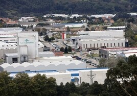 Polígono industrial en Torrelavega.