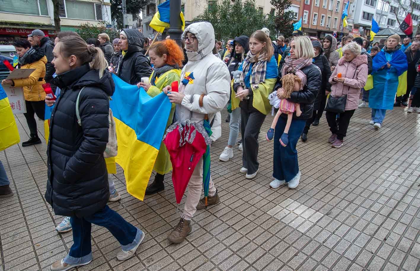 Concentración en Santander en apoyo de Ucrania