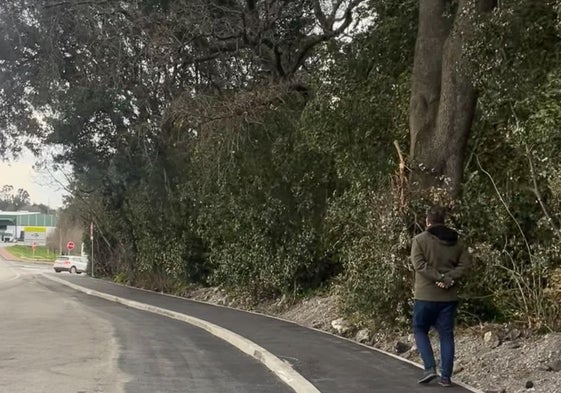 Carril peatonal ejecutado en Gajano.