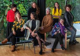 Patricia Cercas, Beatriz Palenzuela, Marta Mantecón, Paula Sumillera, Manuela Alonso, Sara Fortuna, Nieves Álvarez y Virginia Tamés