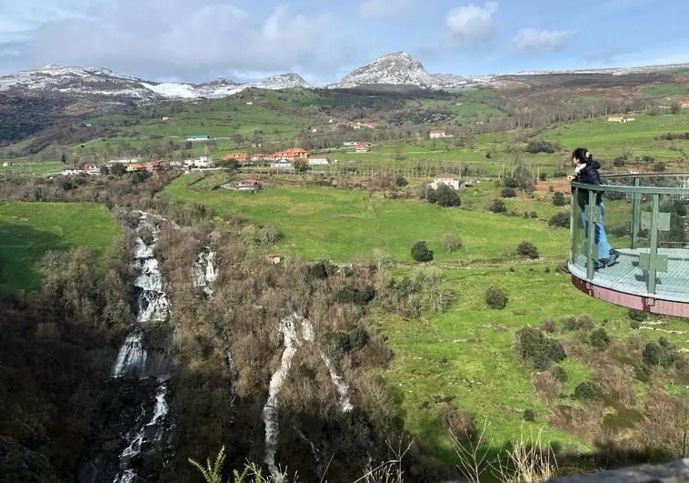 El mirador del Gándara y sus cascadas.