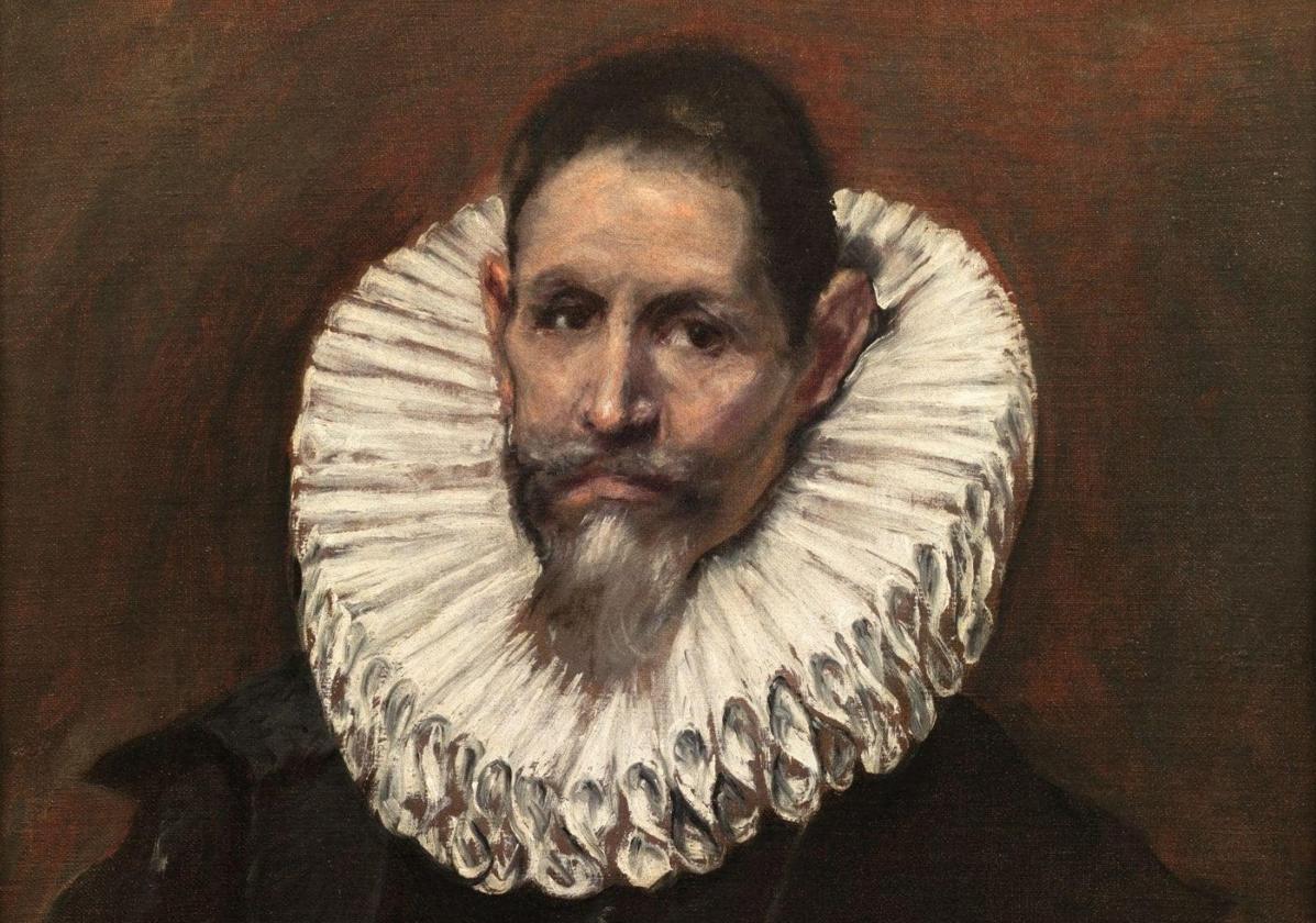 Retrato de 'Jerónimo de Cevallos', obra de El Greco. Obra fechada en 1613. Óleo sobre lienzo.