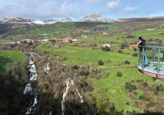 El mirador del Gándara y sus cascadas.