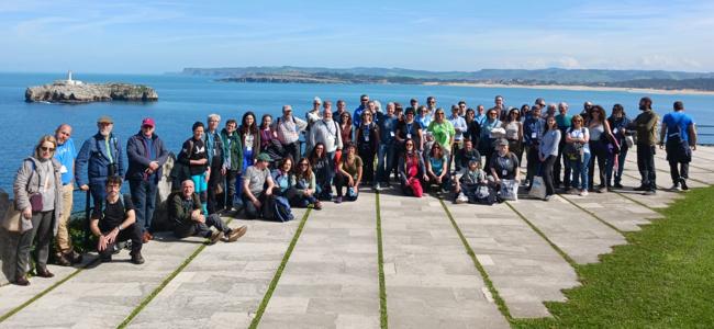 Grupo de participantes en las jornadas del Encuentro de Turismo de Observación de la Naturaleza celebrado en La Magdalena el pasado fin de semana.