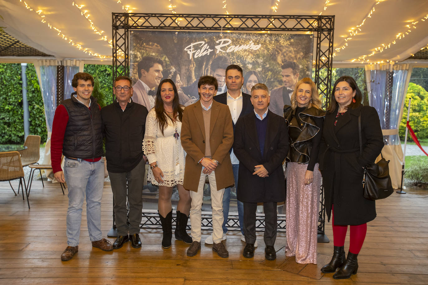 Fernando Alvear, Paco Viar, Yolanda Cobo, Marcos García, Igor Cobo, Cándido Cobo, Adela Mirones y Carmen Fernández.