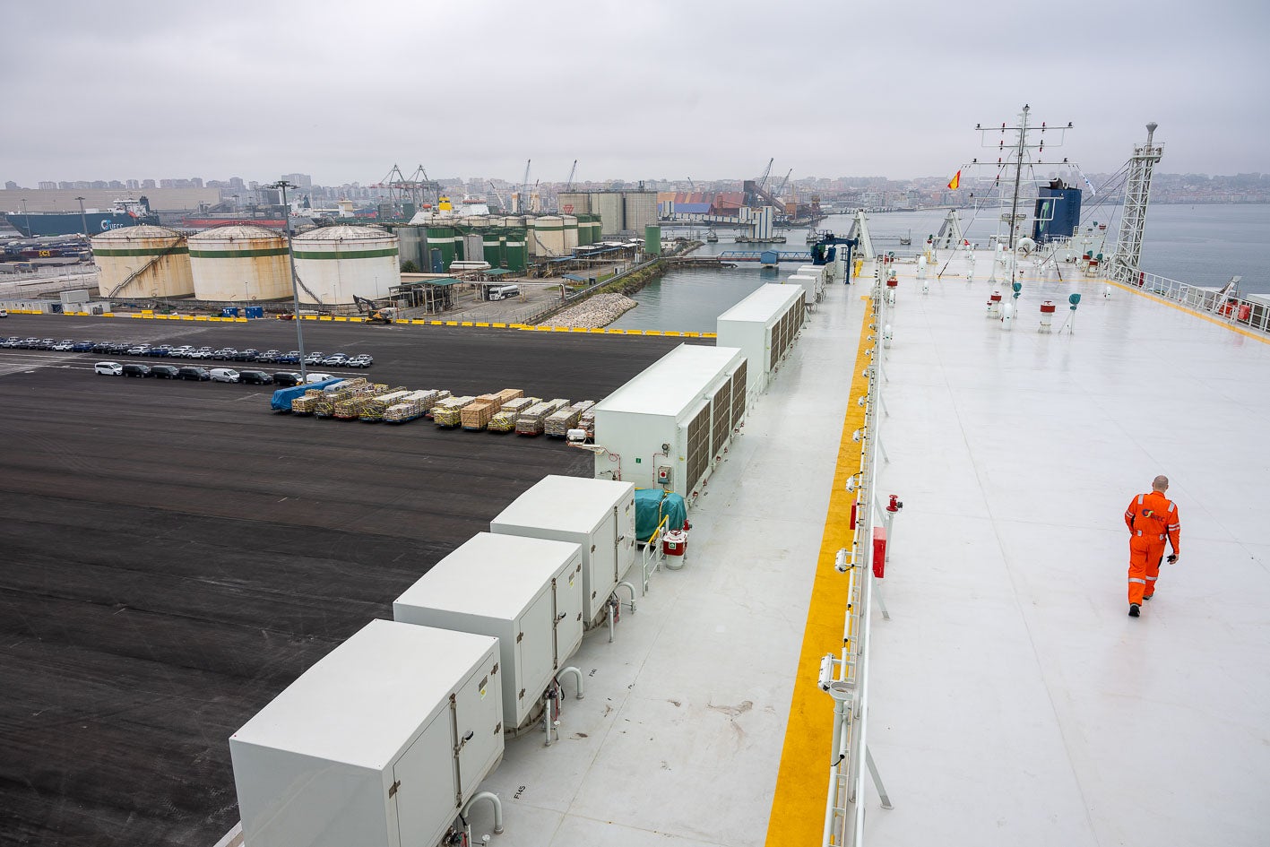 El muelle nueve admite barcos de gran embergadura