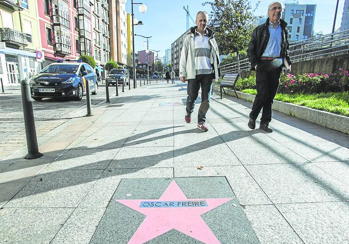 Estrella de Óscar Freire en el Paseo de la Fama de Tetuán.